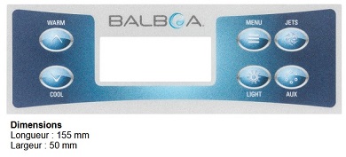 Clavier de commande Balboa TP500