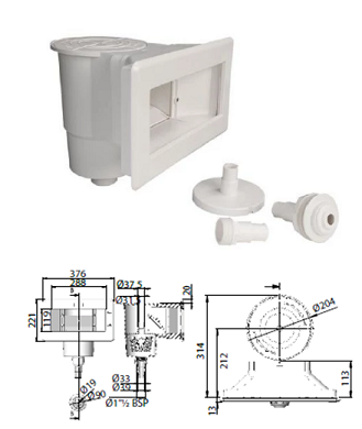 Skimmer HORS SOL  ASTRAL GM +refouleur L 20891 