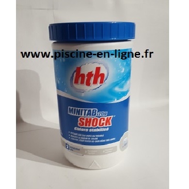 HTH Minitab shock 20g, chlore choc stabilisé,  1.2 kg  