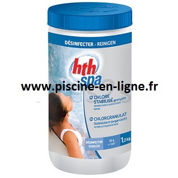 HTH SPA Chlore choc stabilisé granulé,  1.2 kg 