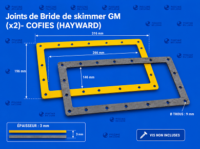 Joints de Bride de skimmer GM (x2)- COFIES (HAYWARD