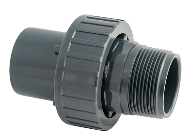 Raccord union 3 piece male /femel à coller xmale a visser 50/40x1 1/2