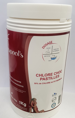 Chlore CHOC pastilles 20G, 1KG