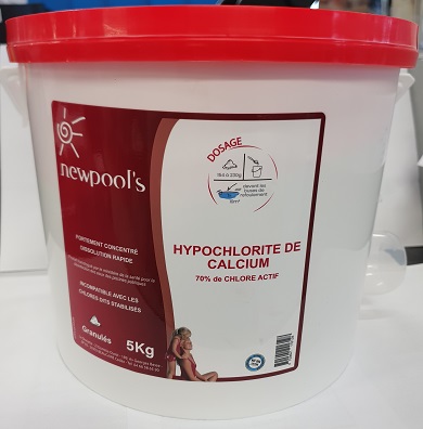 Hypochlorite de calcium granulés en 5 kg