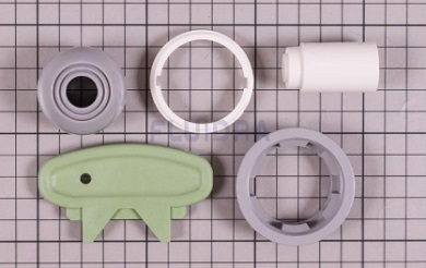 Rotule avec clé, écrou et siège de refoulement Multiflow GRIS