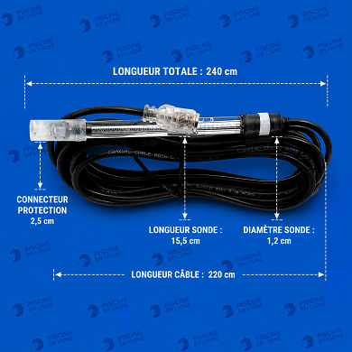 Sonde pour pompes EXACTUS modéle REDOX ASTRAL