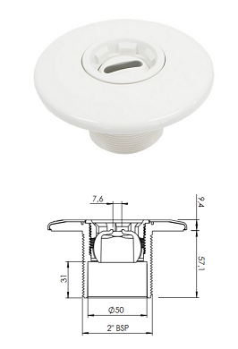 Buse de refoulement BETON BLANC Astral