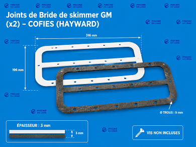 Bride de skimmer WELTICO +joint+cache vis  Liner Elegance A400 