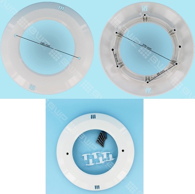 Enjoliveur de projecteur Lumiplus Essentiel avec vis - BLANC