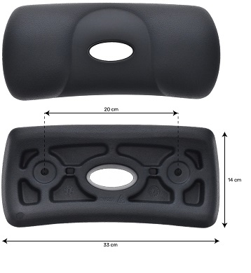 Appui-tête BOOSPA EVA 251 pour spa - Gris foncé 