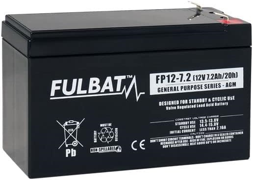 Batterie plomb FG 12V 7.2Ah pour enrouleur BORNE SOLAIRE ou TIXIT