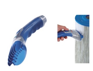 Brosse pour nettoyage de cartouche à connecter sur tuyau arrosage