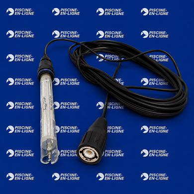Electrode REDOX (Or) plastique 0-60° 3 bars BNC  L=2m  HYDROTOUCH