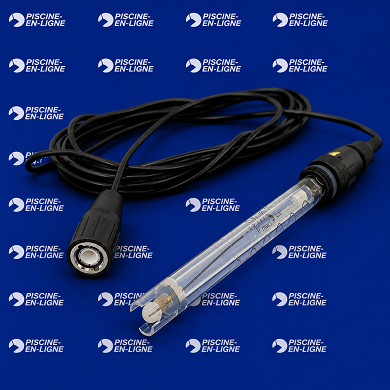 Electrode pH plastique 0-60° 3 bars BNC  L=2M PG13.5  HYDROTOUCH
