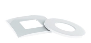 Enjoliveur carré pour projecteur WELTICO BLANC