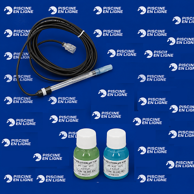 Sonde pH avec câble de 50 cm et solution d'étallonage pH4 et pH7