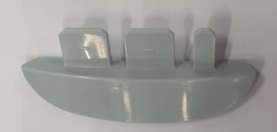 Ailettes GRISES profilées GAUCHE bouchon 83mm larg.20mm (x12)ABRIBLUE