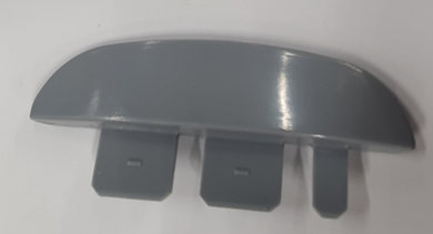 Ailettes GRIS GALET profilées DROITE bouchon 83mm larg.20mm (x12)ABRI