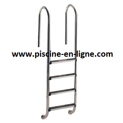 Echelle DROITE INOX 4 marches D.43