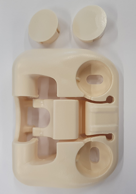 Pushlock BEIGE version en facade chevillé SANS VIS (caches vis incl.)