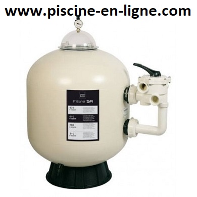 Filtre à sable SR CLEAR PRO 14,6 m³/h vanne side 1''1/2