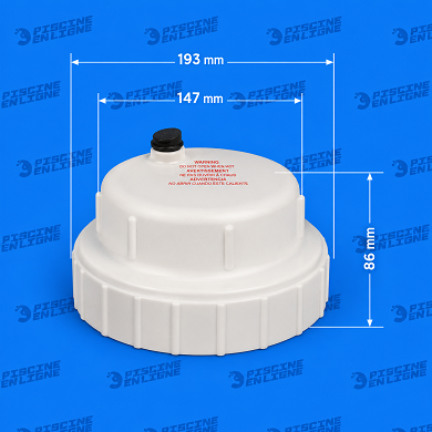 Couvercle pour brominateur/chlorinateur SANIKING PERFORMAX + Joint